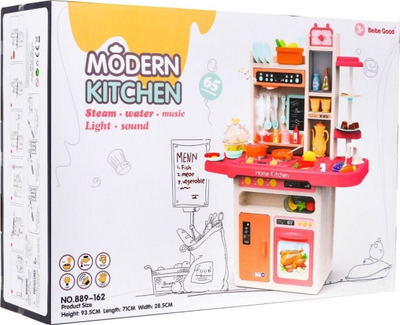 Kuzhinë interaktive lodër Ecotoys Interactive Kitchen, 65 elemente, me drita dhe tinguj, shumëngjyrëshe