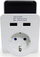 Adaptues prizë REV 0020790102, 2x USB 2.4A, 230V, i bardhë e zi