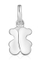 Pendant për varëse Tous Iconic Silver Teddy Bear Pendant Bold Motif 1003874000, i argjendtë