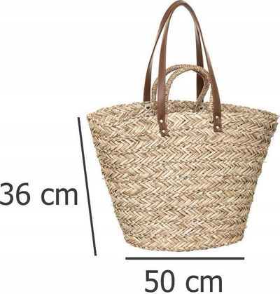 Çantë blerjesh 5five Shopping, seagrass, bezhë