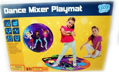 Тепих за танцување за деца Madej Dance Mat Mixer, светлосни и звучни ефекти, возраст 3+