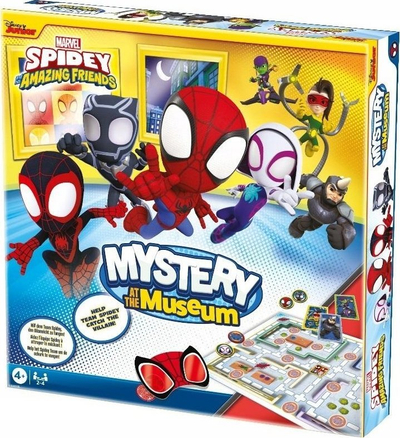 Друштвена игра Cartamundi Spidey Mystery at the Museum, деца 4+, повеќебојна