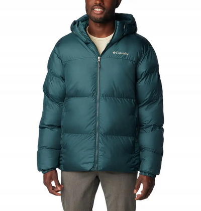 Xhaketë dimërore Columbia Puffect Hooded Jacket M, Thermarator, rezistente ndaj ujit, blu navy