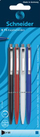 Stilolaps me top Schneider K 15, set 4 copë, vijë M, ngjyrë blu