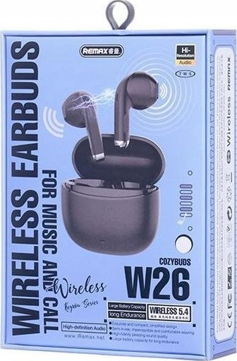 Kufje wireless Remax CozyBuds W26N, Bluetooth 5.4, me heqje zhurme, 32 orë, të bardha