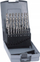 Set me stërvitje spirale Alpen 102225100 HSS-E, 25 copë, kobalt, gri