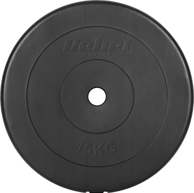 Set peshash Rebel Active, 2x15 kg, vrimë 31 mm, të zeza