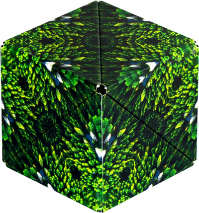 Lodër magnetike Shashibo Forest, kub transformues, motiv pylli, shumëngjyrëshe