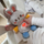Lodër pelushi për kalamiaj WOOPIE BABY Bunny, me dritë edhe tinguj gjumi, rozë