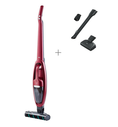 Fshesë vertikale me korrent AEG, 21.6 V, 0.35 l, e kuqe