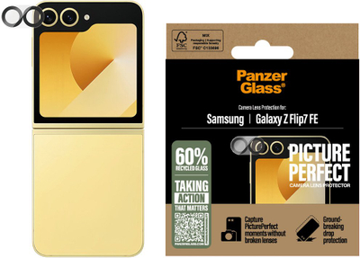 Mbrojtës xhami PanzerGlass PicturePerfect, për kamera Samsung Galaxy Z Flip7 FE, transparent