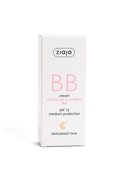 Krem BB Ziaja SPF 15 Dark/Peach Tone (BB Cream), 50 ml