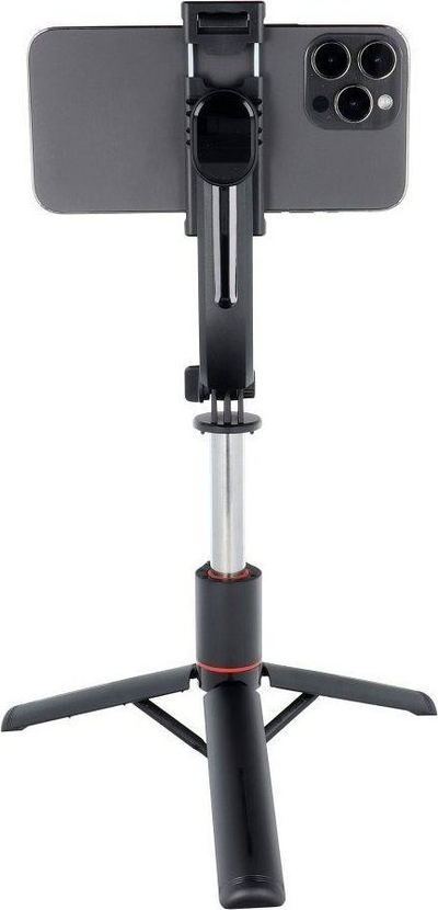 Shkop selfie tripod SSTR-13 me telekomandë Bluetooth, 21-133 cm, i zi