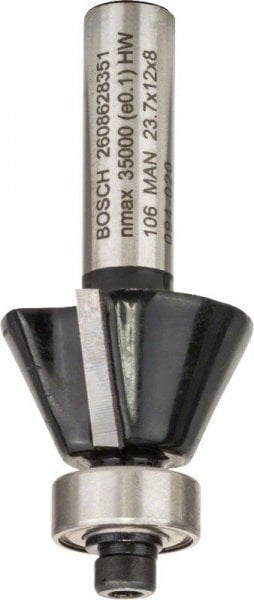 Frezë chamfer Bosch Accessories 2608628351, karbid, gjatësi 54 mm, diametër 23.7 mm