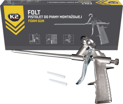 Pistoletë silikoni K2 B520 Cartridge Gun, alumini, dorezë çeliku, gri