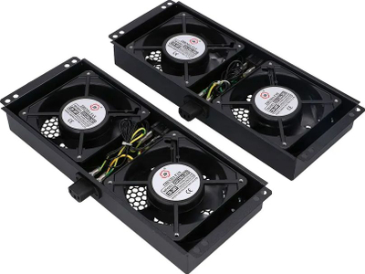 Njesi ftohjeje Extralink 4 Way Fan Unit EX.8673, 4 ventilatorë, kabllo 2 m me prizë EU, e zezë