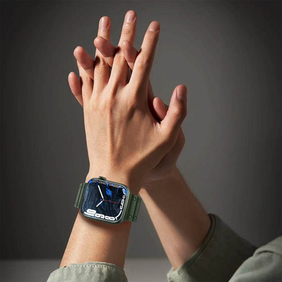 Rrip ore Hurtel Triple Protection për Apple Watch SE 8 7 6 5 4 3 2 1, 41 40 38 mm, i tejdukshëm