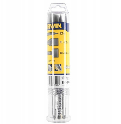 Set dalta IRWIN SDS Plus, 3 copë, për beton edhe tulla, gri