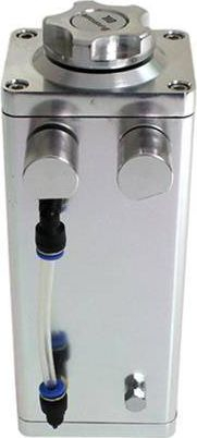 Depozitë vaji TurboWorks Oil Catch Tank, 1L, alumin, argjend