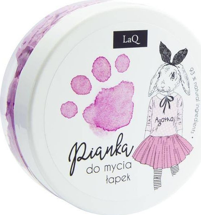 Shkumë larje për duar LaQ Pink Paw, për kalamaj, 50 ml, rozë
