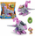Set lodër Spin Master Paw Patrol Skye Dino Deluxe Vehicle, me figurë dhe vezë surprizë, rozë e gri