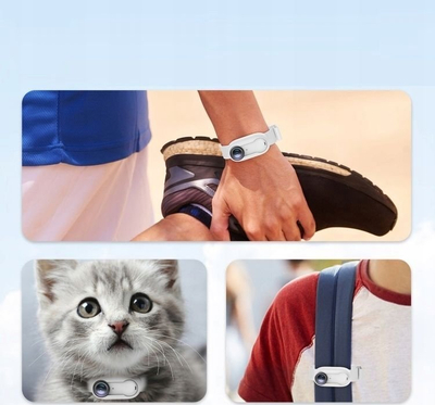 Mbajtëse dore dhe biçiklete PULUZ Silicone Case Wristband Strap, për Insta360 GO 3 GO 3S, silikon, e zezë