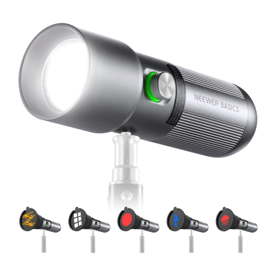 Dritë studioje Neewer Basics FL10, 10W LED RGB 6300K, 7500mAh, gri