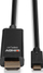 USB C во HDMI адаптерски кабел, 10m, 4K 60Hz HDR, црн