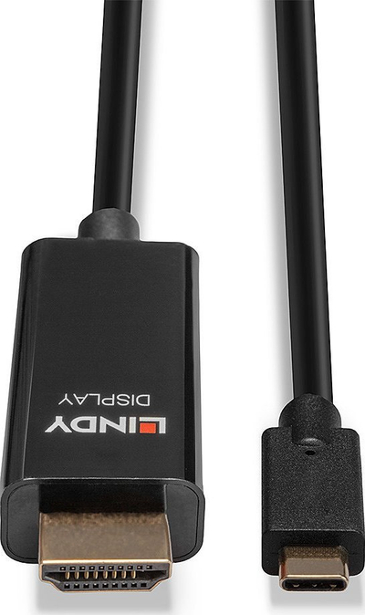 USB C во HDMI адаптерски кабел, 10m, 4K 60Hz HDR, црн