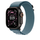 Apple Watch 49mm Loop, Light Blue Alpine Loop, Medium, Black Titanium Finish