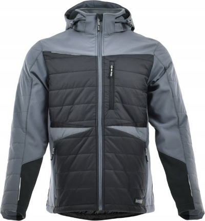 Xhaketë dimri për burra SARA Comfort Winter Hybrid, L, me kapuç, gri