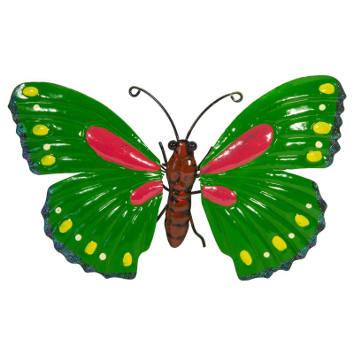 Fluturë zbukuruese Saska Garden Butterfly, metal, 26 cm, jeshile