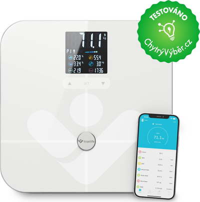 Peshore banjoje Truelife FitScale W7 BT, digjitale, Bluetooth, e bardhë