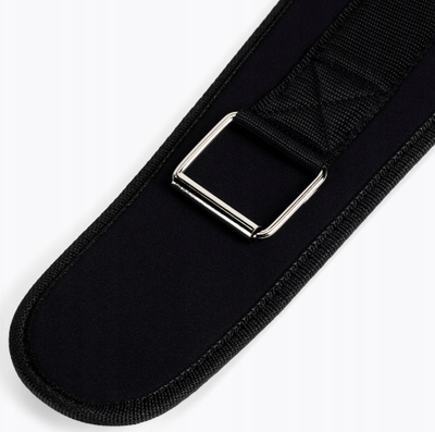 Rrip për heqje peshe Weightlifting Belt, mbyllje me shul çeliku, i zi