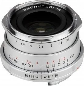 Objektiv Voigtlander Ultron 35mm f/2 VM ASPH Vintage Line Type II për Leica M, ngjyrë argjendtë