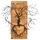 Dekor muri Faces HM4807, dru dhe metal, 60x57.5cm, i zi