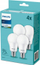 Llambë LED Philips A60 E27, 10W 2700K, set me 4 copë, e bardhë mat