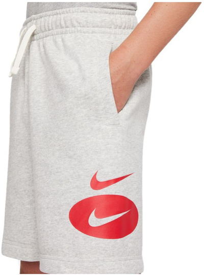 Кратки панталони Nike Sportswear, „sweat“ материјал, со лого, сиво меланж
