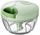 Grirëse manuale Rosberg R51215A, 400ml, 2 tehe, e gjelbër transparente