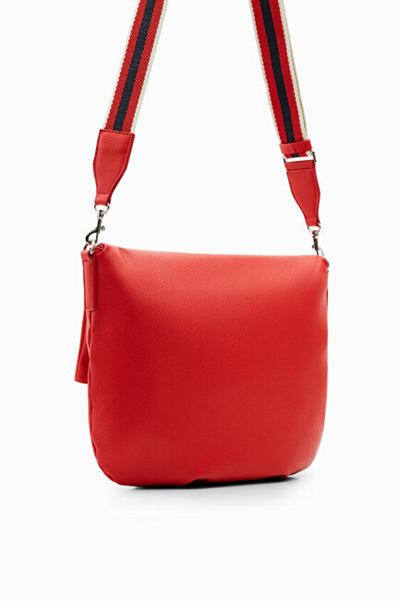 Çantë krahu Desigual Bag Half Logo 22 Bretú 22WAXP79 7029, e kuqe