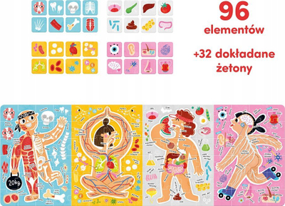 Eдукативно сложувалка Czuczu This Is How My Body Works, анатомија за деца 5+, повеќеделна, многуобоена