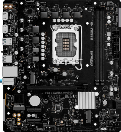 Pлоча базна ASRock B860M-H2, DDR5, Micro ATX, PCIe 4.0