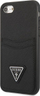 Këllëf telefoni Guess 4G Saffiano Double Card për iPhone 7, 8, SE, me xhepa për karta, i zi