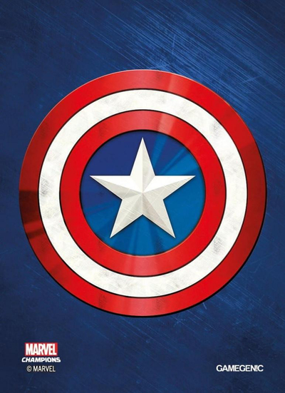 Mbrojtëse letrash Gamegenic: MARVEL Art Sleeves (66 mm x 91 mm) Captain America, 50 + 1 copë