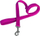 Zinxhir për qen Chaba Tape 4709, 16mm, fuchsia