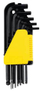 Set çelësa gjashtëkëndor Stanley (69-256), 9 copë, tip L, 1.5-10mm, të zi