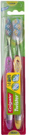Colgate Twister Medium Четка за заби, 2 Парчиња