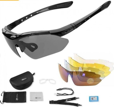 Syze çiklizmi Rockbros 10003 Polarized, filtër UV400, të zeza