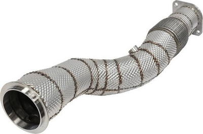 Downpipe TurboWorks BMW G80 M3 G82 G83 M4, çelik inoksi, me mburojë termike