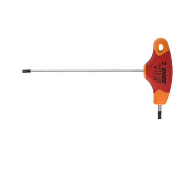 Kaçavidë Torx Unior T TX40, dorezë T, çeliku chrome vanadium, portokalli